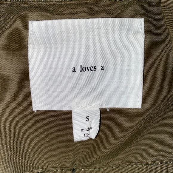 A Loves A Bomber Cotton/Nylon Blend In Excellent Condition Army Green - Picture 2 of 6